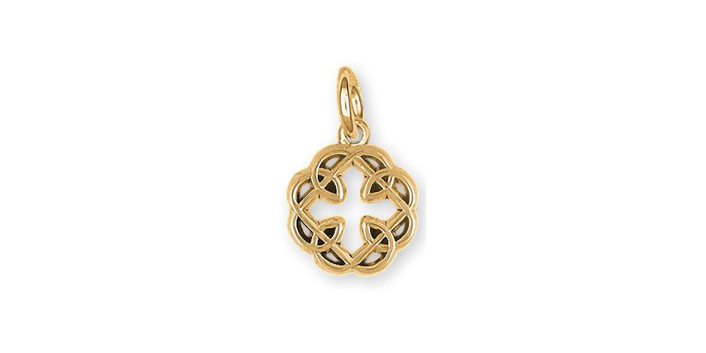 Celtic Father And Daughter Charms Celtic Father And Daughter Charm 14k Gold Celtic Father And Daughter Cross Jewelry Celtic Father And Daughter jewelry