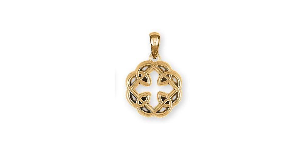 Celtic Father And Daughter Charms Celtic Father And Daughter Pendant 14k Gold Celtic Father And Daughter Cross Jewelry Celtic Father And Daughter jewelry