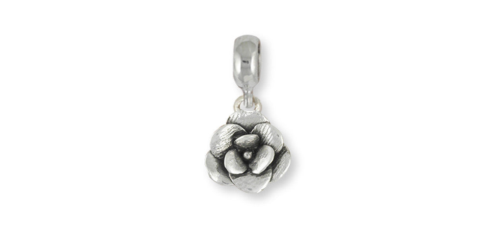 Magnolia Charms Magnolia Charm Slide Sterling Silver Flower Jewelry Magnolia jewelry