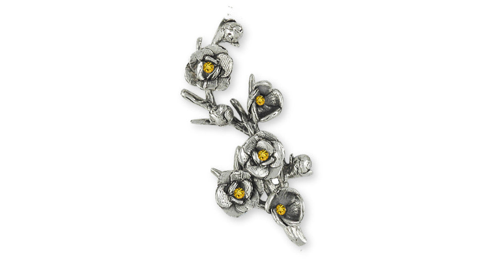 Magnolia Charms Magnolia Brooch Pin Sterling Silver Flower Jewelry Magnolia jewelry