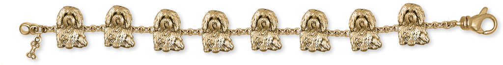 Maltese Charms Maltese Bracelet 14k Gold Maltese Dog Jewelry Maltese jewelry