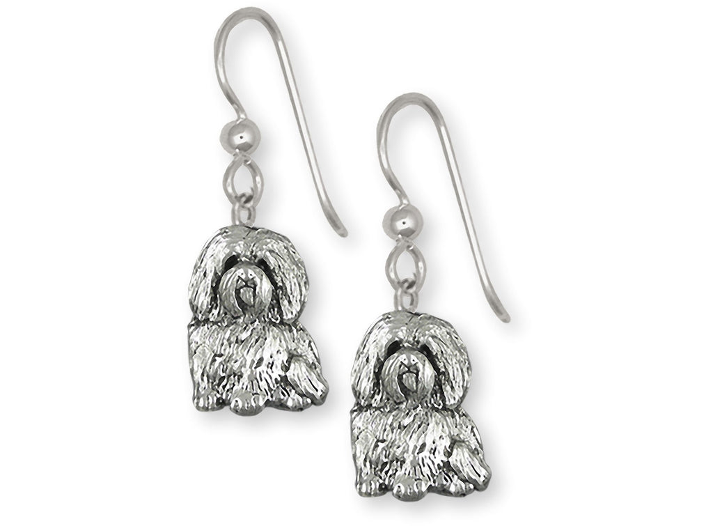 Maltese Charms Maltese Earrings Sterling Silver Maltese Dog Jewelry Maltese jewelry