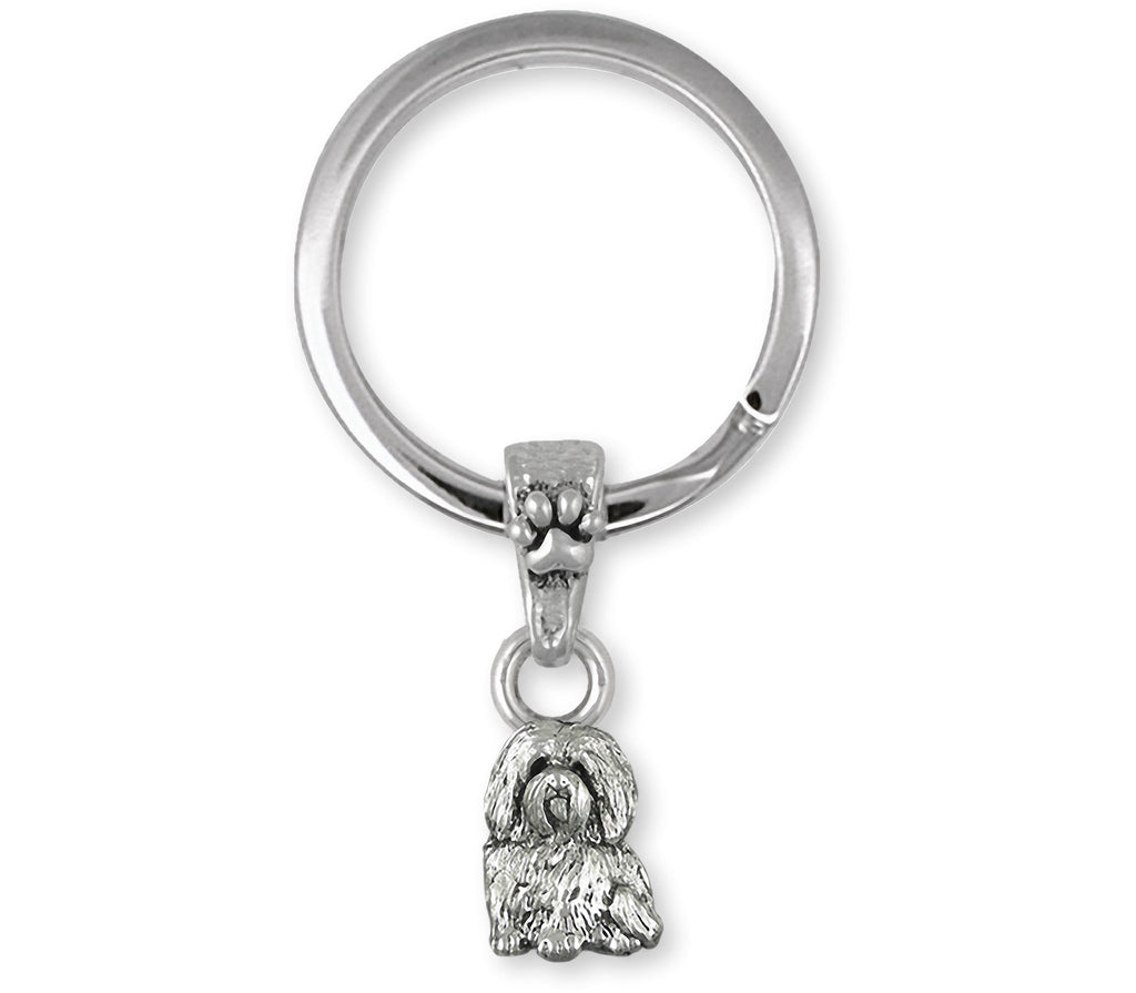 Maltese Charms Maltese Key Ring Sterling Silver Maltese Dog Jewelry Maltese jewelry