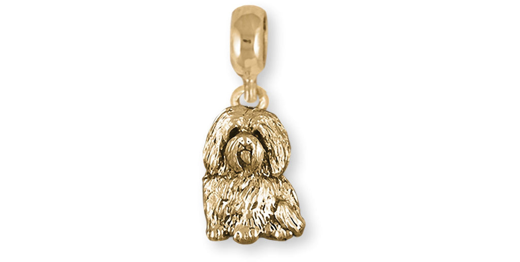 Maltese Charms Maltese Charm Slide 14k Gold Maltese Dog Jewelry Maltese jewelry