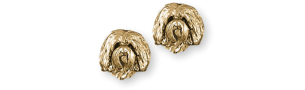 Maltese Charms Maltese Earrings 14k Gold Maltese Dog Jewelry Maltese jewelry