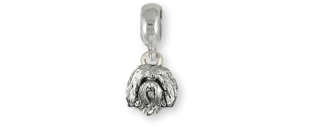 Maltese Charms Maltese Charm Slide Sterling Silver Maltese Dog Jewelry Maltese jewelry