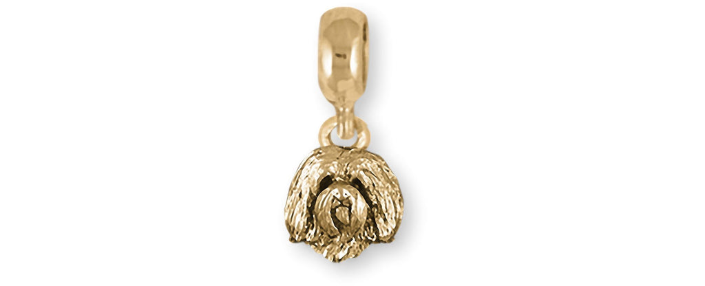 Maltese Charms Maltese Charm Slide 14k Gold Maltese Dog Jewelry Maltese jewelry