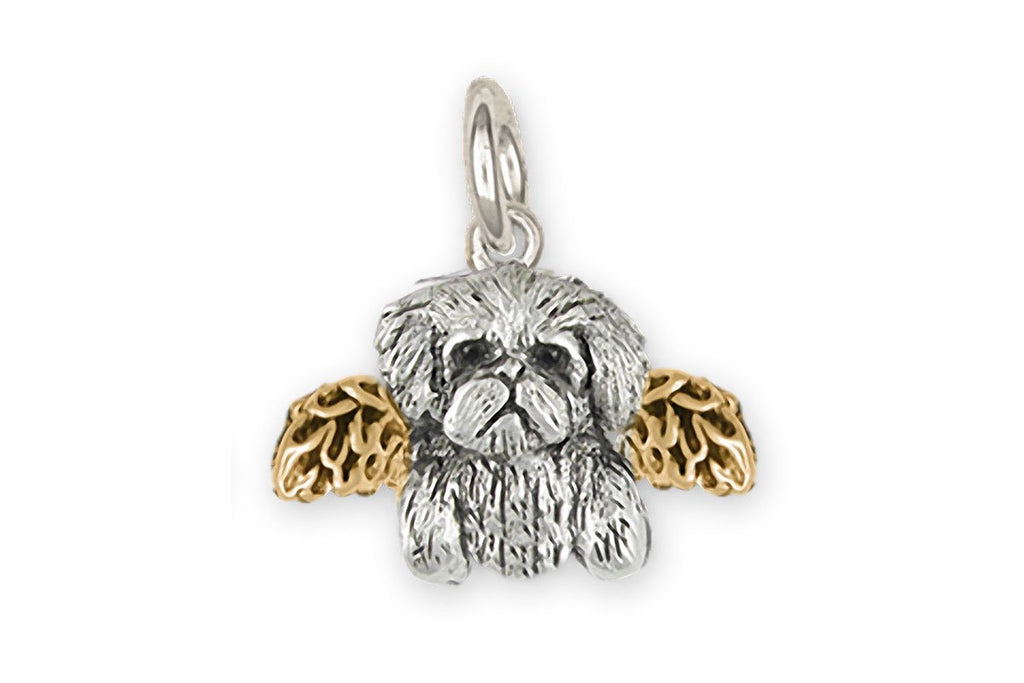 Maltese Charms Maltese Charm Silver And 14k Gold Maltese Jewelry Maltese jewelry