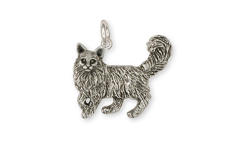 Maine Coon Charms Maine Coon Charm Handmade Sterling Silver Cat Jewelry Maine Coon jewelry