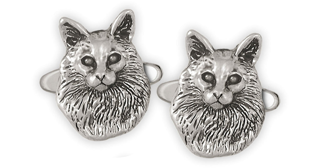 Maine Coon Charms Maine Coon Cufflinks Sterling Silver Maine Coon Jewelry Maine Coon jewelry