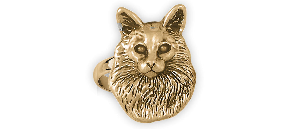 Maine Coon Charms Maine Coon Ring 14k Gold Maine Coon Jewelry Maine Coon jewelry