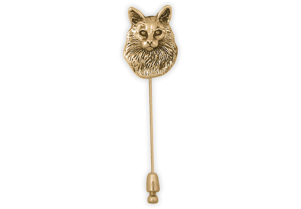 Maine Coon Charms Maine Coon Brooch Pin 14k Gold Vermeil Maine Coon Jewelry Maine Coon jewelry