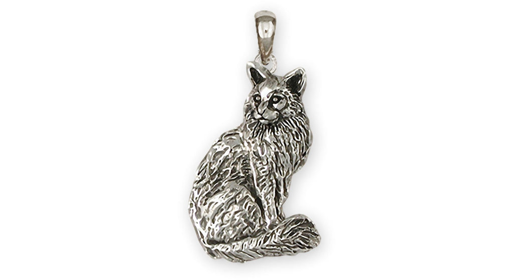 Maine Coon Charms Maine Coon Pendant Sterling Silver Maine Coon Jewelry Maine Coon jewelry