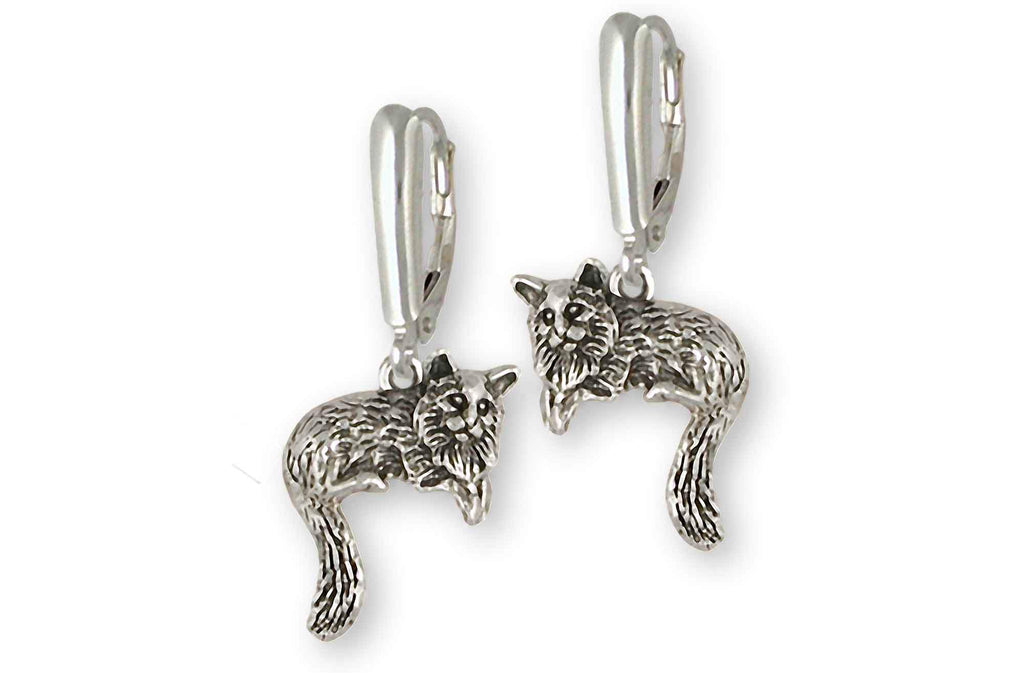 Cat Charms Cat Earrings Sterling Silver Cat Jewelry Cat jewelry
