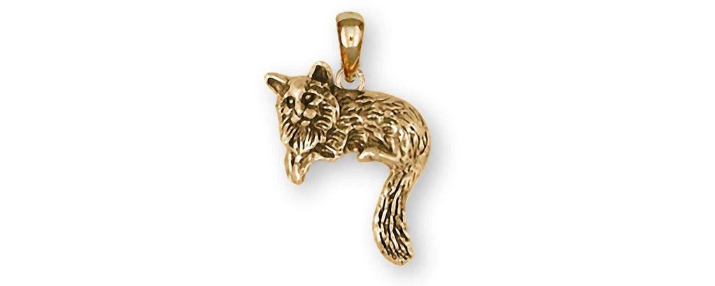 Cat Charms Cat Pendant 14k Gold Cat Jewelry Cat jewelry