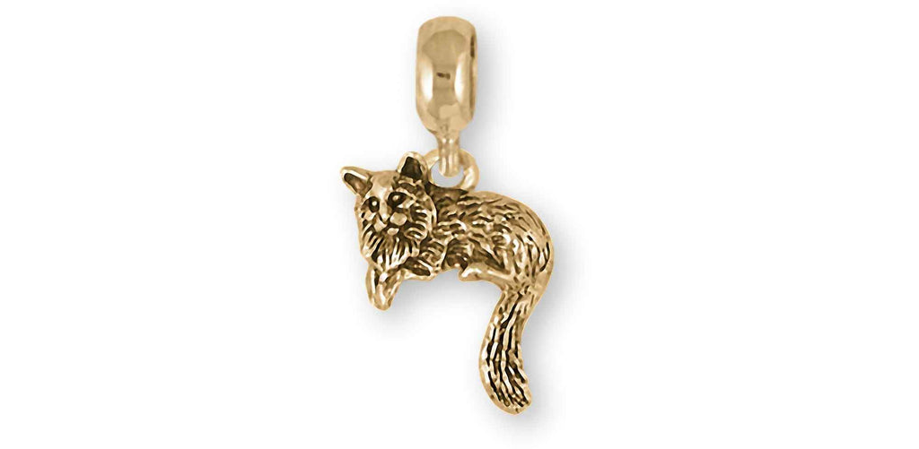Cat Charms Cat Slide Bracelet And Charm 14k Gold Cat Jewelry Cat jewelry