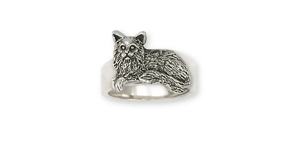 Maine Coon Cat Charms Maine Coon Cat Ring Handmade Sterling Silver Cat Jewelry Maine Coon Cat jewelry