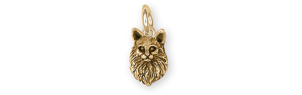 Maine Coon Charms Maine Coon Charm 14k Gold Maine Coon Jewelry Maine Coon jewelry