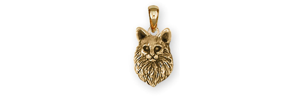 Maine Coon Charms Maine Coon Pendant 14k Gold Maine Coon Jewelry Maine Coon jewelry