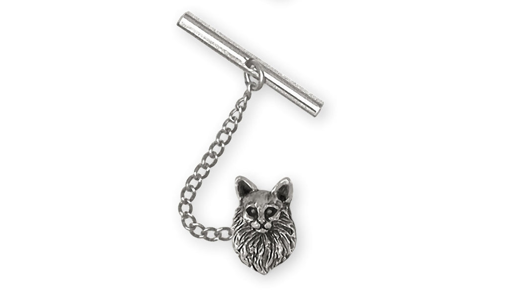 Maine Coon Charms Maine Coon Tie Tack Sterling Silver Maine Coon Jewelry Maine Coon jewelry