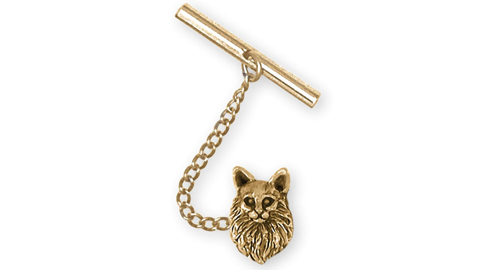 Maine Coon Charms Maine Coon Tie Tack 14k Gold Vermeil Maine Coon Jewelry Maine Coon jewelry