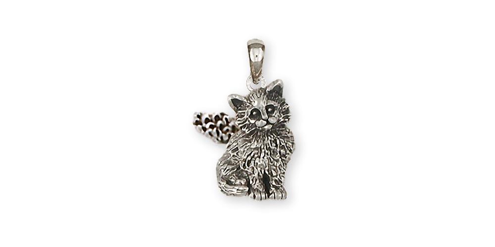 Maine Coon Charms Maine Coon Pendant Sterling Silver Cat Jewelry Maine Coon jewelry