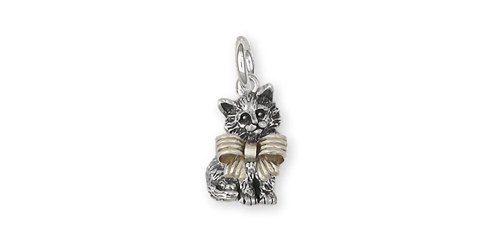 Maine Coon Charms Maine Coon Charm Sterling Silver Cat Jewelry Maine Coon jewelry