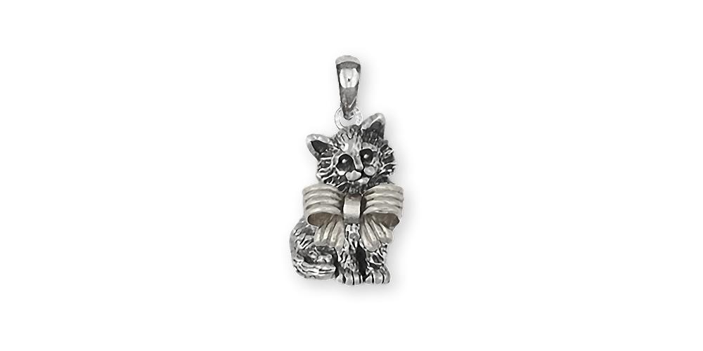 Maine Coon Charms Maine Coon Pendant Sterling Silver Cat Jewelry Maine Coon jewelry