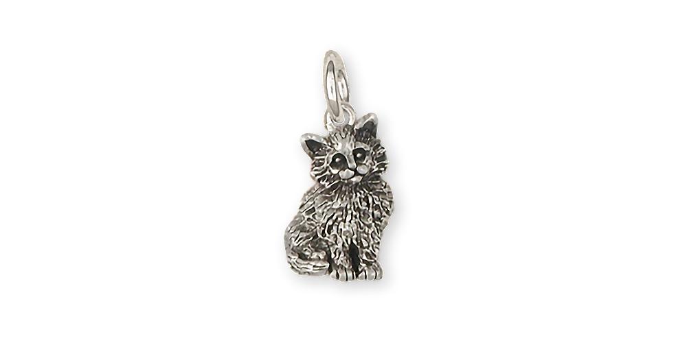 Maine Coon Charms Maine Coon Charm Sterling Silver Cat Jewelry Maine Coon jewelry