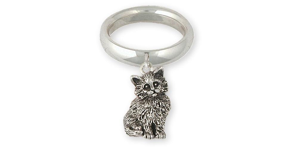 Maine Coon Charms Maine Coon Ring Sterling Silver Cat Jewelry Maine Coon jewelry