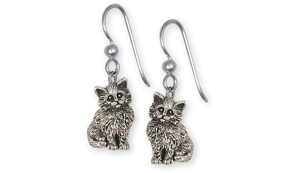 Maine Coon Charms Maine Coon Earrings Sterling Silver Cat Jewelry Maine Coon jewelry