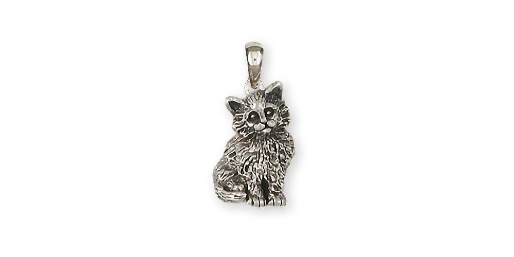 Maine Coon Charms Maine Coon Pendant Sterling Silver Cat Jewelry Maine Coon jewelry