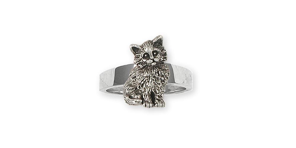 Maine Coon Charms Maine Coon Ring Sterling Silver Cat Jewelry Maine Coon jewelry