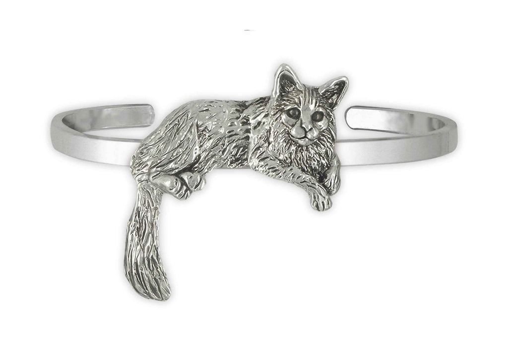 Maine Coon Charms Maine Coon Bracelet Sterling Silver Maine Coon Cat Jewelry Maine Coon jewelry