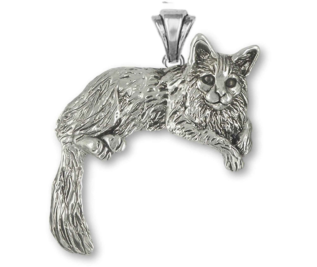 Maine Coon Angel Charms Maine Coon Angel Pendant Sterling Silver Maine Coon Cat Jewelry Maine Coon Angel jewelry