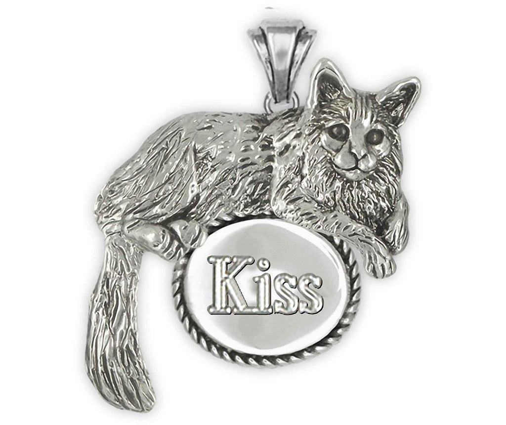 Maine Coon Charms Maine Coon Personalized Pendant Sterling Silver Maine Coon Cat Jewelry Maine Coon jewelry