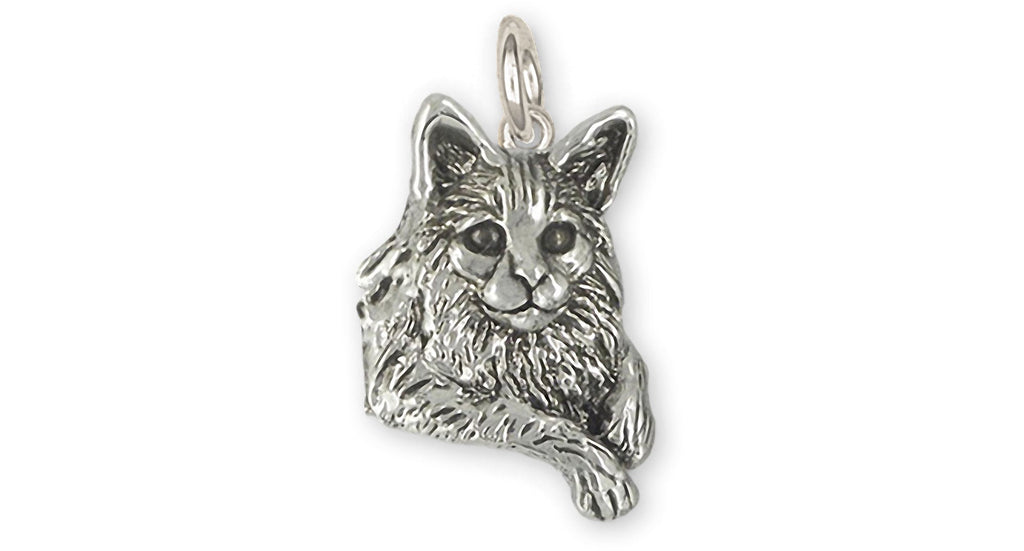 Maine Coon Charms Maine Coon Charm Sterling Silver Maine Coon Cat Jewelry Maine Coon jewelry