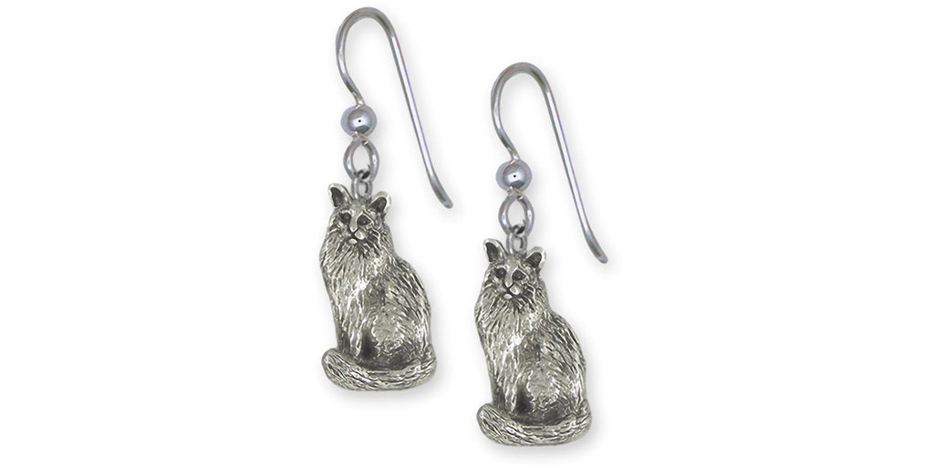 Maine Coon Charms Maine Coon Earrings Sterling Silver Maine Coon Jewelry Maine Coon jewelry