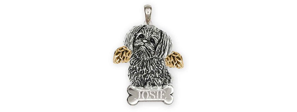 Morkie Charms Morkie Personalized Pendant Silver And 14k Gold Morkie Jewelry Morkie jewelry