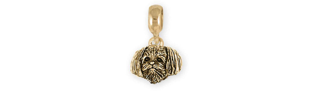 Morkie Charms Morkie Charm Slide 14k Yellow Gold Morkie Jewelry Morkie jewelry