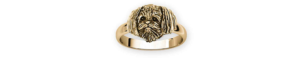 Morkie Charms Morkie Ring 14k Yellow Gold Morkie Jewelry Morkie jewelry