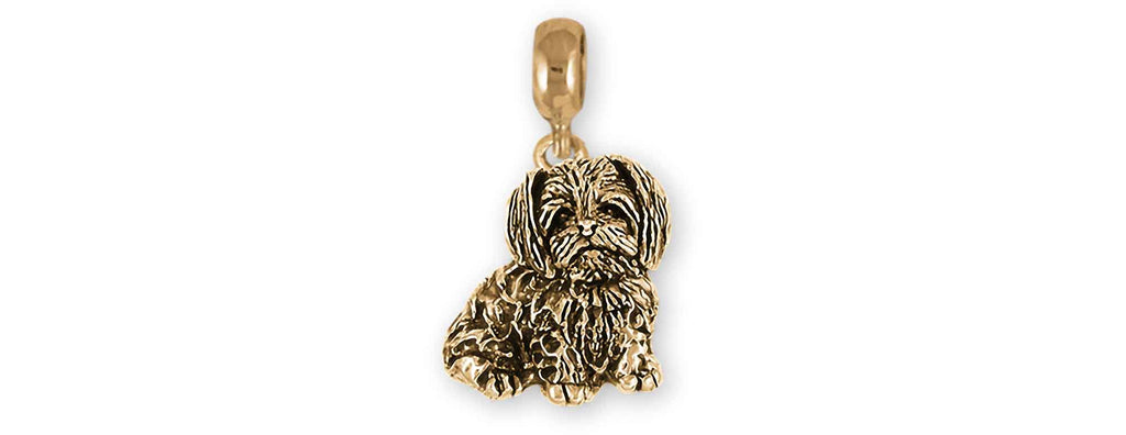 Morkie Charms Morkie Charm Slide 14k Yellow Gold Morkie Jewelry Morkie jewelry