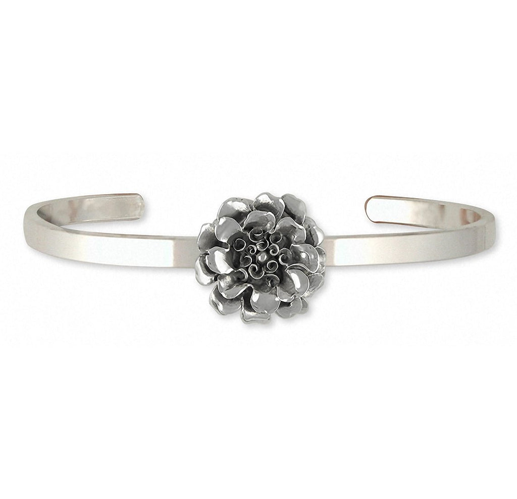 Marigold Charms Marigold Bracelet Sterling Silver Flower Jewelry Marigold jewelry