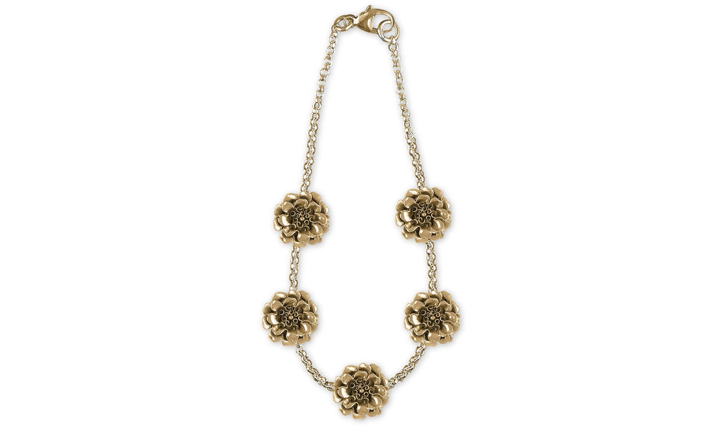 Marigold Charms Marigold Necklace 14k Gold Vermeil Marigold Flower Jewelry Marigold jewelry