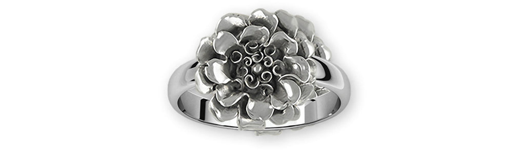 Marigold Charms Marigold Ring Sterling Silver Marigold Flower Jewelry Marigold jewelry