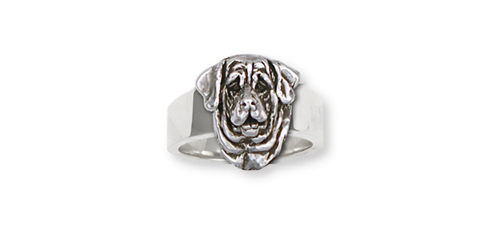Mastiff Charms Mastiff Ring Sterling Silver Dog Jewelry Mastiff jewelry