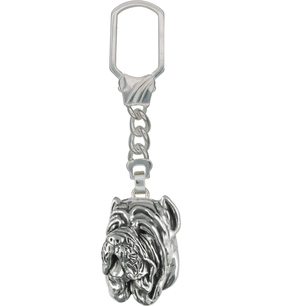 Neapolitan Mastiff Charms Neapolitan Mastiff Key Ring Sterling Silver Neapolitan Mastiff Jewelry Neapolitan Mastiff jewelry
