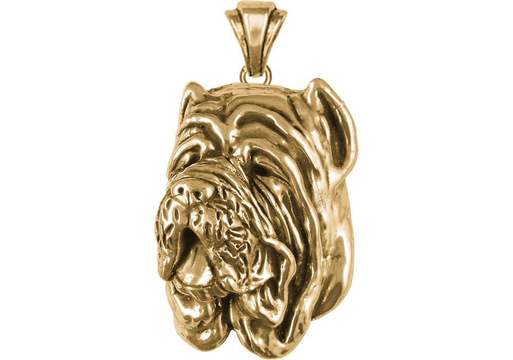 Neapolitan Mastiff Charms Neapolitan Mastiff Pendant 14k Gold Neapolitan Mastiff Jewelry Neapolitan Mastiff jewelry
