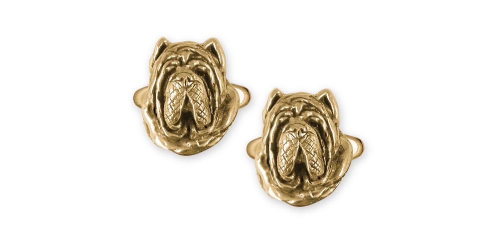 Neapolitan Mastiff Charms Neapolitan Mastiff Cufflinks 14k Gold Neapolitan Mastiff Jewelry Neapolitan Mastiff jewelry