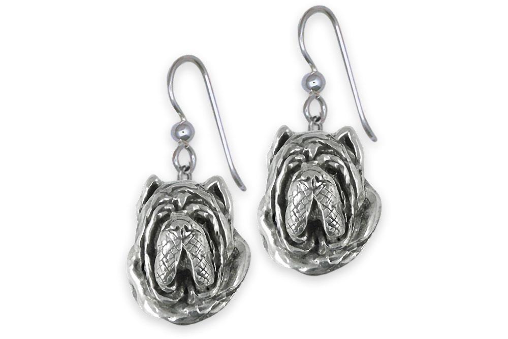 Neapolitan Mastiff Charms Neapolitan Mastiff Earrings Sterling Silver Neapolitan Mastiff Jewelry Neapolitan Mastiff jewelry